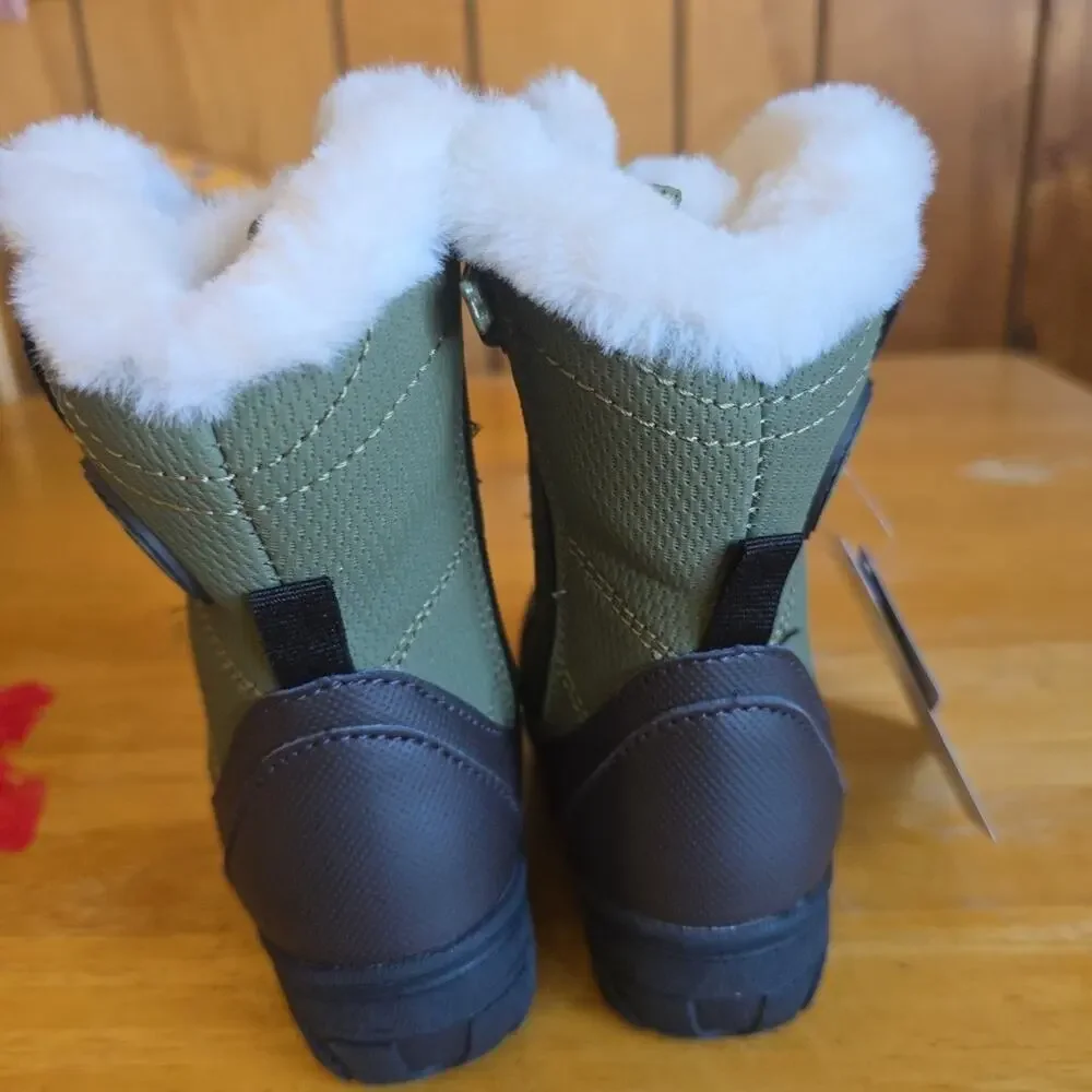 Totes Toddler Boy Lil Gordon Insulated Flat Heels Winter Boots Sz 6c